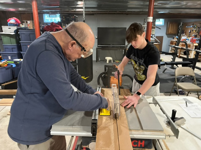 Cutting with a table saw